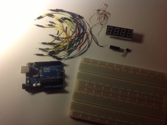 Arduino: visualización de temperatura en 7 segmentos de 4 dígitos (ánodo común)