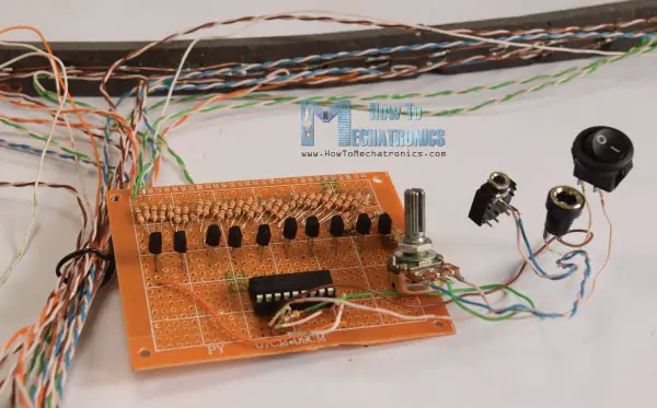 Proyecto electrónico Infinity Mirror Music VU Meter con LM3915 IC