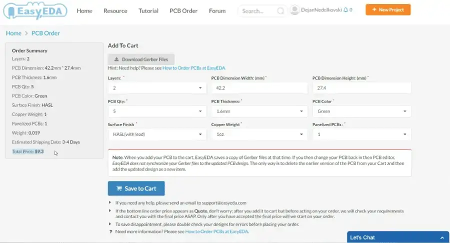 EasyEDA: revisión gratuita del software de diseño y simulación de circuitos electrónicos y PCB