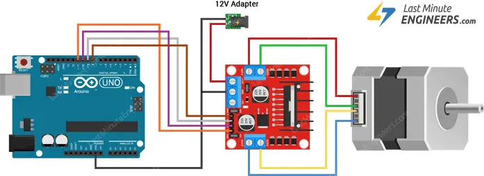 Controle el motor paso a paso con el controlador de motor L298N y Arduino
