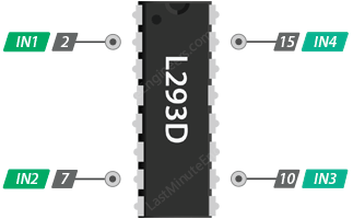 Controle motores de CC con el controlador de motor IC L293D y Arduino