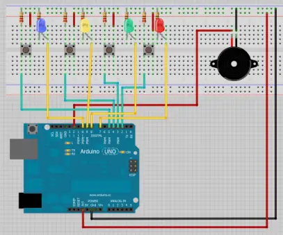 Teensy/Arduino – juego de memoria
