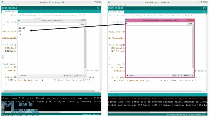 Módulo de comunicación inalámbrica de largo alcance Arduino y HC-12
