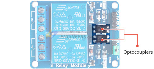 Interfaz para módulo de relé de dos canales con Arduino Interfaz para módulo de relé de dos canales con Arduino