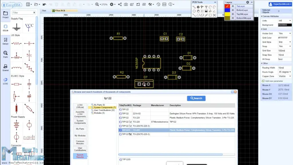 Controlador de velocidad del motor de CC 555 Timer PWM Controlador de velocidad del motor de CC 555 Timer PWM