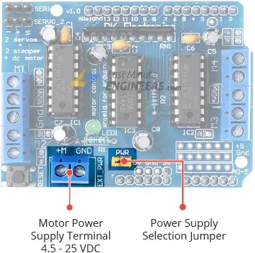 Controle CC, motor paso a paso y servo con L293D Motor Driver Shield y Arduino