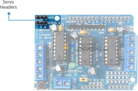 Controle CC, motor paso a paso y servo con L293D Motor Driver Shield y Arduino