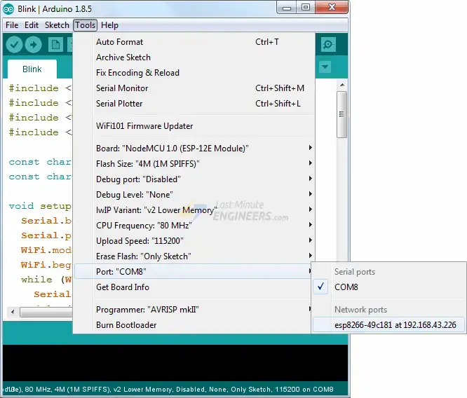 Programación ESP32 Basic Over The Air (OTA) en el IDE de Arduino