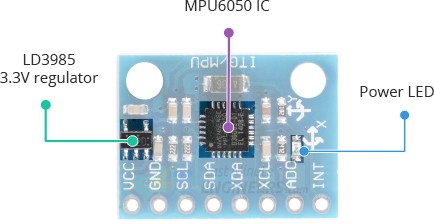 Interfaz MPU6050 acelerómetro y sensor giroscópico con Arduino