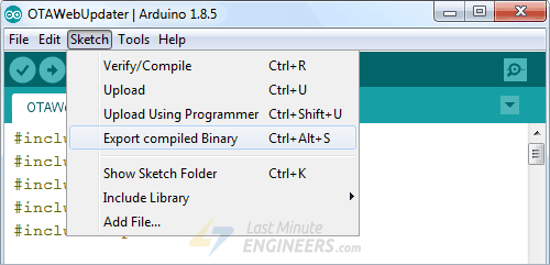 Programación ESP32 Web Updater Over The Air (OTA) en el IDE de Arduino