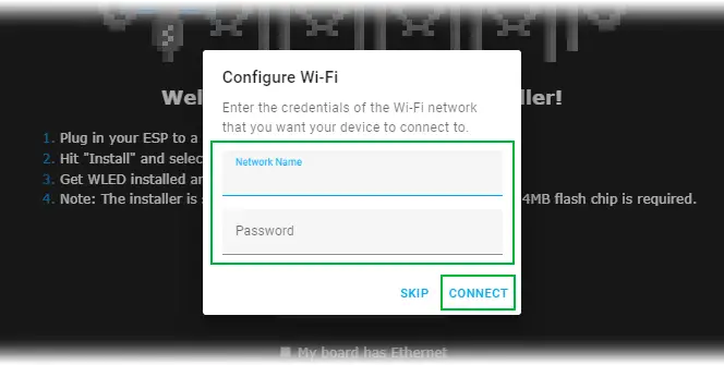 Controle LED direccionables WS2812B con ESP32 y WLED