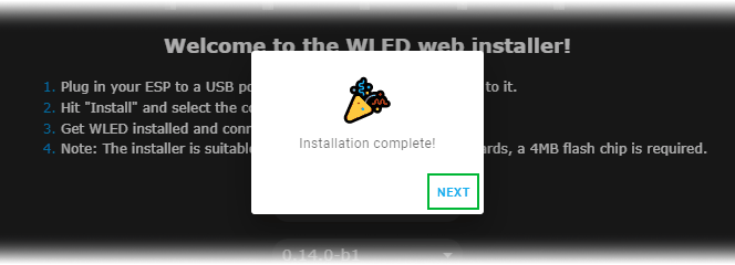 Controle LED direccionables WS2812B con ESP32 y WLED