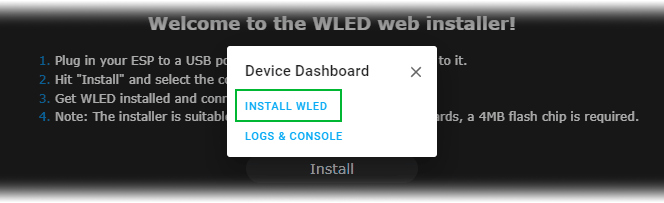 Controle LED direccionables WS2812B con ESP32 y WLED