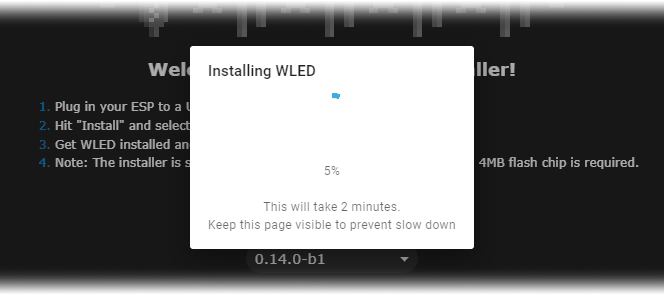 Controle LED direccionables WS2812B con ESP32 y WLED