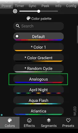 Controle LED direccionables WS2812B con ESP32 y WLED