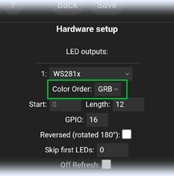 Controle LED direccionables WS2812B con ESP32 y WLED