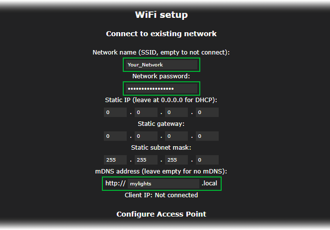 Controle los LED direccionables WS2812B con ESP8266 y WLED