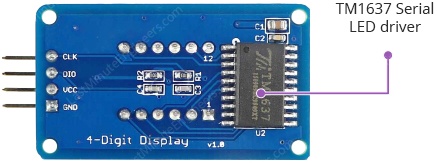 Conexión de la pantalla de 7 segmentos y 4 dígitos TM1637 a Arduino