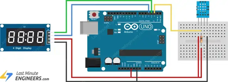 Conexión de la pantalla de 7 segmentos y 4 dígitos TM1637 a Arduino