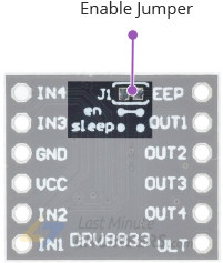 Control de motores CC con el controlador de motor DRV8833 y Arduino