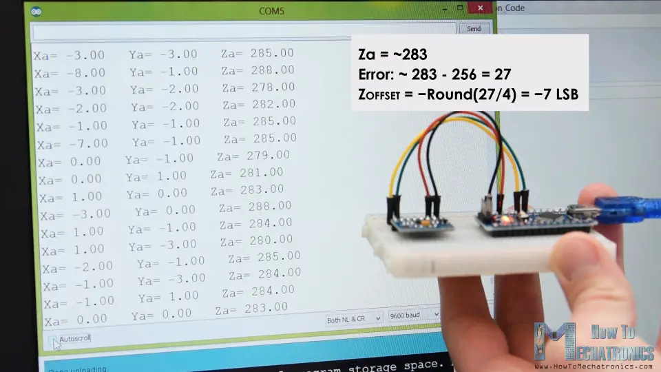 Cómo realizar un seguimiento de la alineación con el acelerómetro Arduino y ADXL345