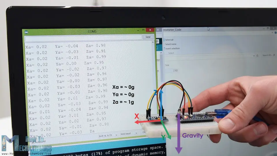 Cómo realizar un seguimiento de la alineación con el acelerómetro Arduino y ADXL345