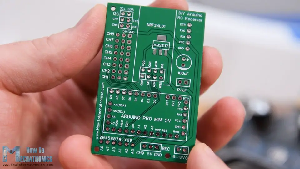 Receptor DIY Arduino RC para modelos RC y proyectos Arduino