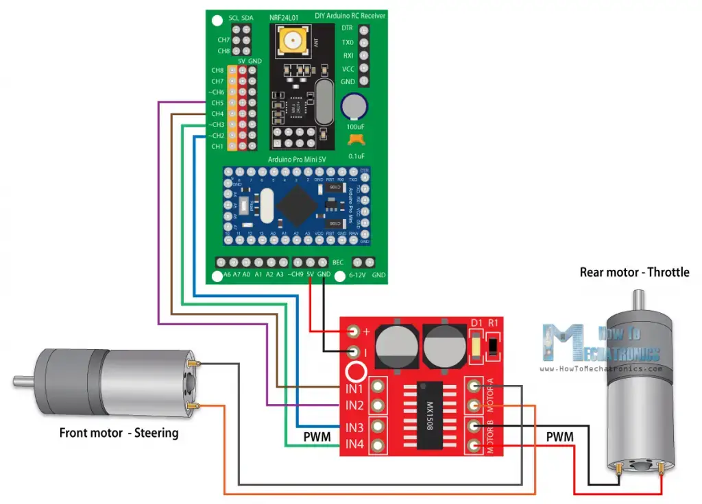 Receptor DIY Arduino RC para modelos RC y proyectos Arduino