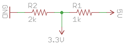 Cómo realizar un cambio de nivel de 5V a 3,3V