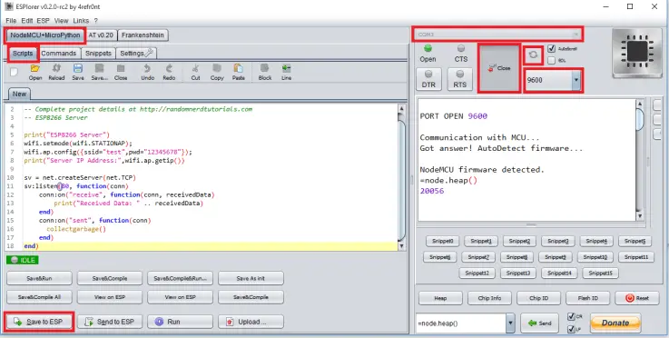 Envío de datos desde un Arduino a través del puerto serie al ESP8266