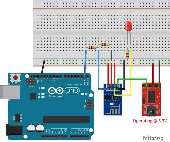 Envío de datos desde un Arduino a través del puerto serie al ESP8266