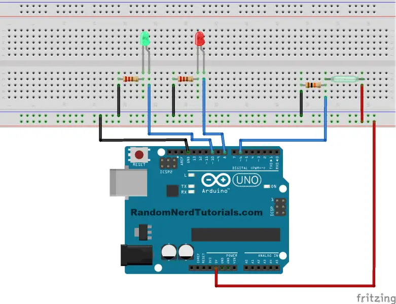 Controle su puerta con un interruptor de láminas magnético y Arduino