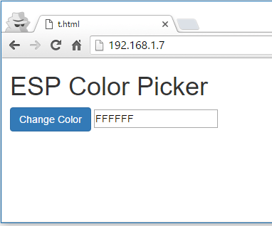 Selector de color ESP8266 RGB