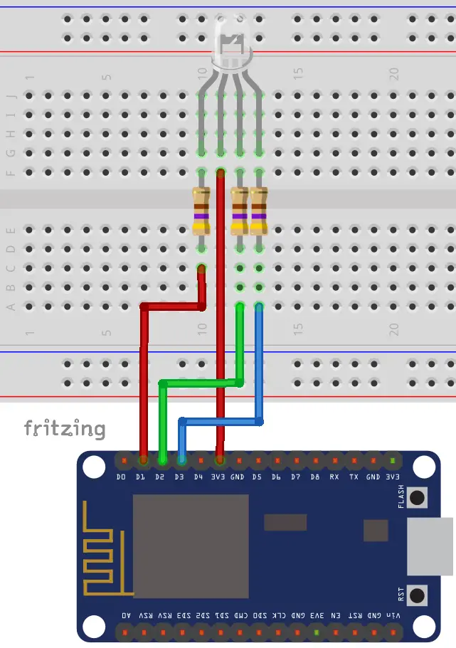 Selector de color ESP8266 RGB