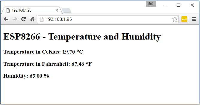ESP8266 DHT11/DHT22 Servidor Web de Temperatura y Humedad con Arduino IDE