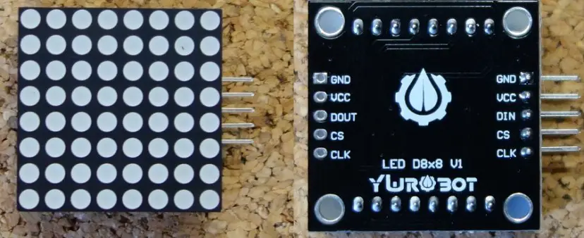 Instrucciones para matriz de puntos 8×8 MAX7219 con Arduino + juego Pong
