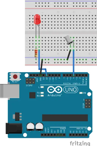 Instrucciones para el sensor de inclinación (inclinómetro) con Arduino