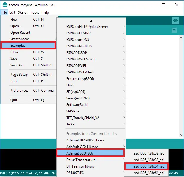 Instrucciones para pantalla OLED I2C con Arduino