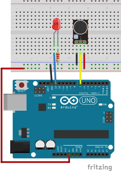 Instrucciones para el sensor de sonido del micrófono con Arduino