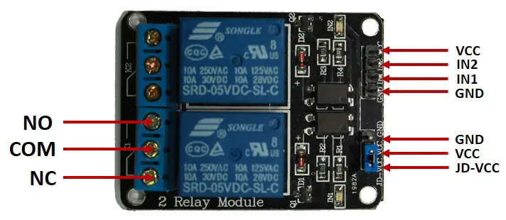 Instrucciones para módulo de relé con Arduino.