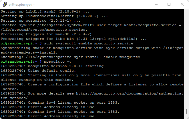 Instale el agente Mosquitto MQTT en Raspberry Pi