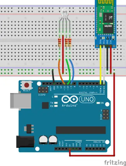 Aplicación de Android: LED RGB con Arduino y Bluetooth