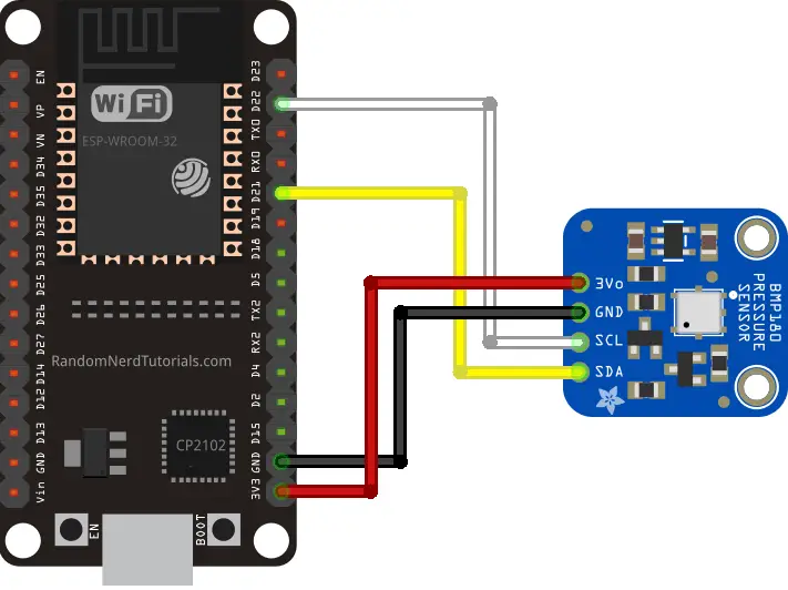 ESP32 con sensor barómetro BMP180 – instrucciones