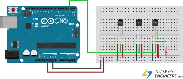 Conexión de múltiples sensores de temperatura digitales DS18B20 a Arduino