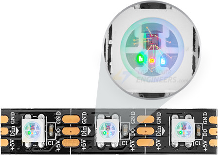 Control de LED WS2812B direccionables con Arduino