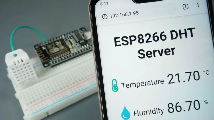ESP8266 DHT11/DHT22 Servidor Web de Temperatura y Humedad con Arduino IDE