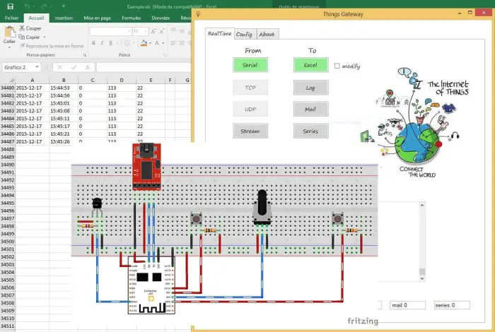ESP8266 - Estación meteorológica inalámbrica con registro de datos en Excel