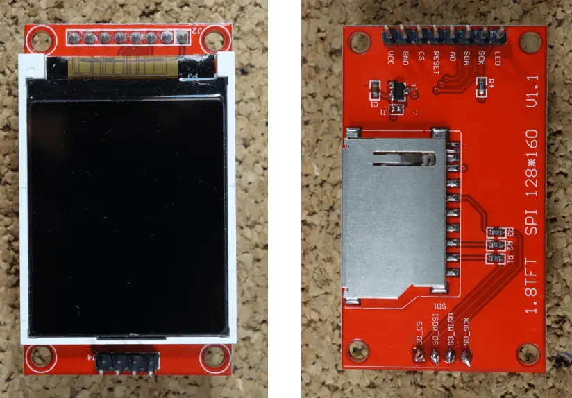 Instrucciones para pantalla TFT 1.8 con Arduino