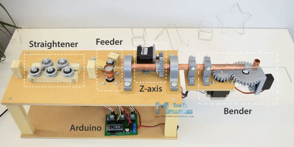 Máquina dobladora de alambre Arduino 3D