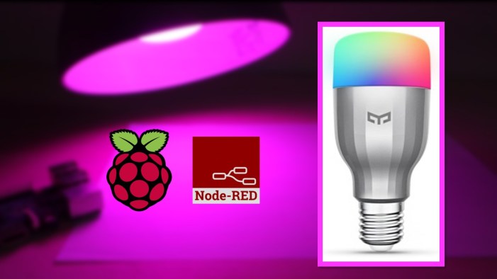 Node-RED con bombilla inteligente Xiaomi Yeelight RGBW